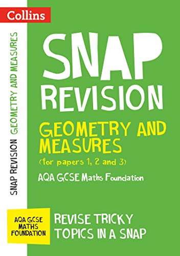 AQA GCSE 9-1 Maths Foundation Geometry and Measures (Papers... - Beauté & Parfums Amazon Allemagne à 19.96€