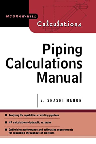 Piping Calculations Manual (Mcgraw-Hill Calculations) - Amazon Italy à 24.63€