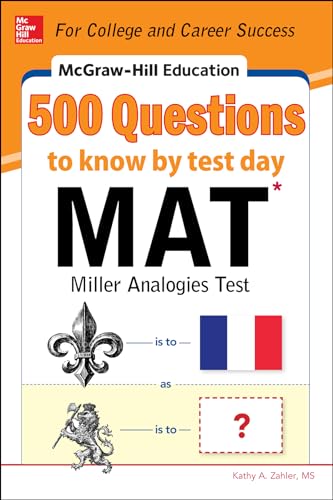 McGraw-Hill Education 500 Mat Questions to Know by Test Day... - Animalerie Amazon Allemagne à 5.00€