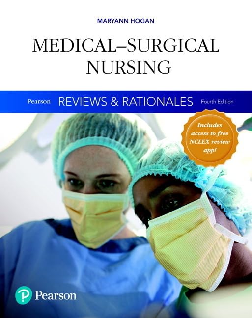 Pearson Reviews & Rationales: Medical-Surgical Nursing with... - Santé & Bien-être Amazon Royaume-Uni à 35.93€
