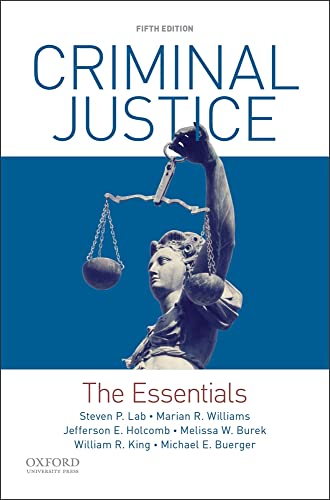 Criminal Justice: The Essentials - Auto & Moto Amazon Allemagne à 65.17€