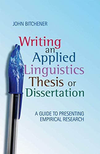 Writing an Applied Linguistics Thesis or Dissertation: A... - Nouvelle promo Amazon à 13.00€