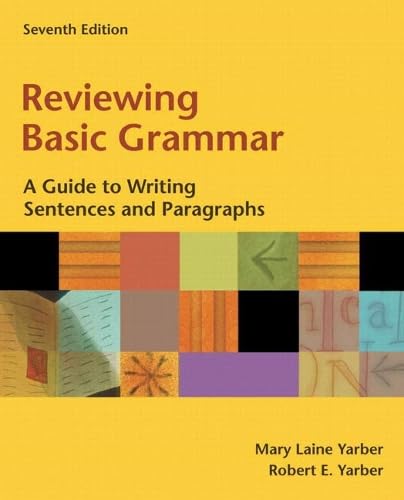 Reviewing Basic Grammar: A Guide to Writing Sentences and... - High-Tech & Électronique Amazon Espagne à 92.82€