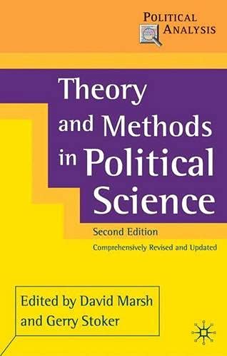 Theory and Methods in Political Science (Political Analyses) - Maison & Cuisine Amazon Allemagne à 54.32€