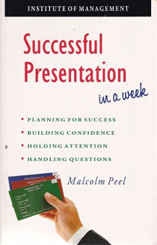 Successful Presentation in a Week (Successful Business in a... en promo sur Amazon