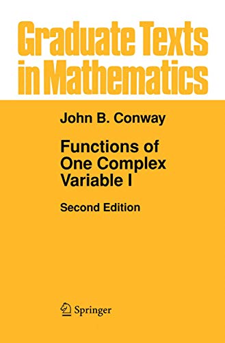 Functions of One Complex Variable I (Graduate Texts in... - Amazon Germany à 22.99€