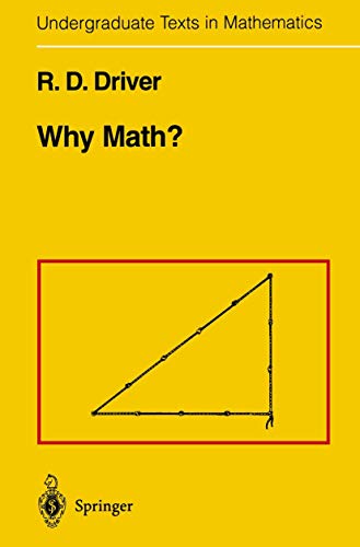 Why Math? (Undergraduate Texts in Mathematics) - Amazon Allemagne à 22.99€