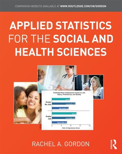 Applied Statistics for the Social and Health Sciences - Livres & eBooks Amazon Italie à 69.91€
