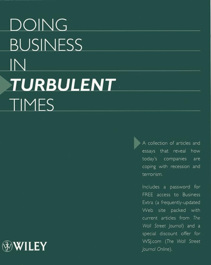 Doing Business in Turbulent Times - Livres & eBooks Amazon Espagne à 35.96€