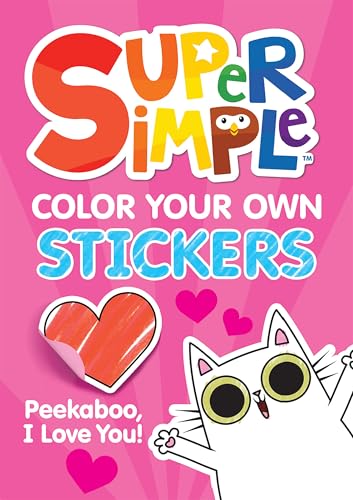 Super Simple™ Color Your Own Stickers: Peekaboo, I Love... - Maison & Cuisine Amazon Allemagne à 4.40€