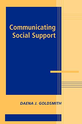 Communicating Social Support (Advances in Personal... - Animalerie Amazon Allemagne à 8.61€