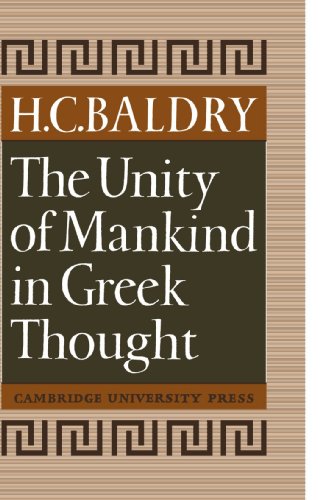The Unity of Mankind in Greek Thought - Livres & eBooks Amazon Italie à 9.72€