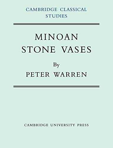 Minoan Stone Vases (Cambridge Classical Studies) - Maison & Cuisine Amazon Allemagne à 6.98€