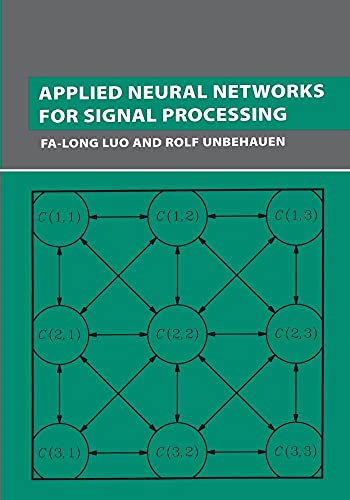 Applied Neural Networks for Signal Processing - High-Tech & Électronique Amazon Allemagne à 19.36€