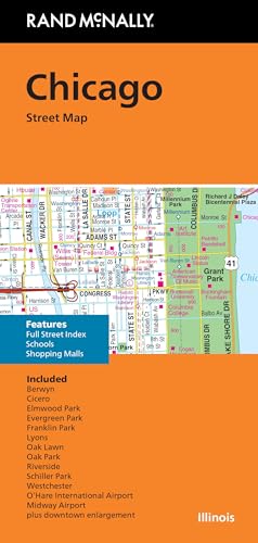 Rand McNally Carte pliée : Chicago Street Map - Auto & Moto Amazon France à 16.12€