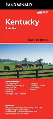 Rand McNally Easy to Read: Kentucky State Map - Livres & eBooks en promo à 12.50€