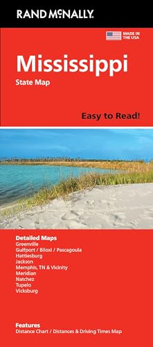 Rand McNally Easy to Read: Mississippi State Map - Livres & eBooks Amazon Allemagne à 9.21€