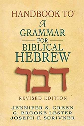 Handbook to A Grammar for Biblical Hebrew - High-Tech & Électronique Amazon Royaume-Uni à 8.66€