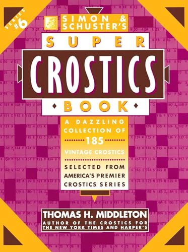 Simon & Schuster Super Crostics Book #6 - Livres & eBooks Amazon Royaume-Uni à 6.42€