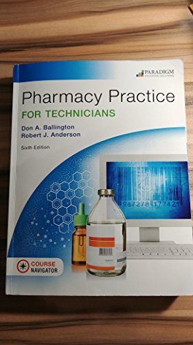 Pharmacy Practice for Technicians: Text (Pharmacy... - Amazon Royaume-Uni à 45.37€