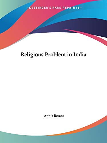 Religious Problem in India (1902) en promo sur Amazon