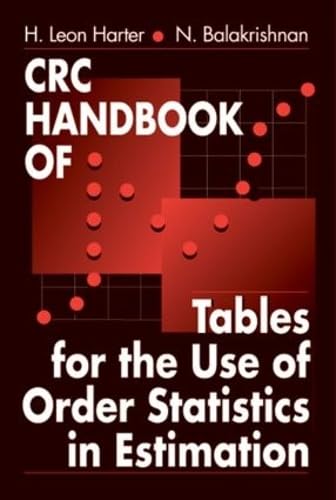 CRC Handbook of Tables for the Use of Order Statistics in... - Maison & Cuisine Amazon Royaume-Uni à 30.50€
