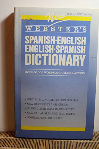 New Webster's Spanish-English, English-Spanish Dictionary - Livres & eBooks Amazon Italie à 24.35€