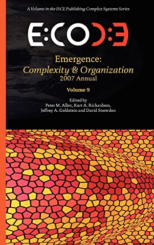 Emergence: Complexity and Organization 2007 Annual - Amazon Royaume-Uni à 22.62€