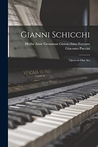 Gianni Schicchi: Opera in One Act - Amazon Royaume-Uni à 5.41€