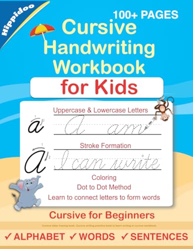 Cursive Handwriting Workbook For Kids: Cursive for... - Jouets & Jeux en promo à 10.33€