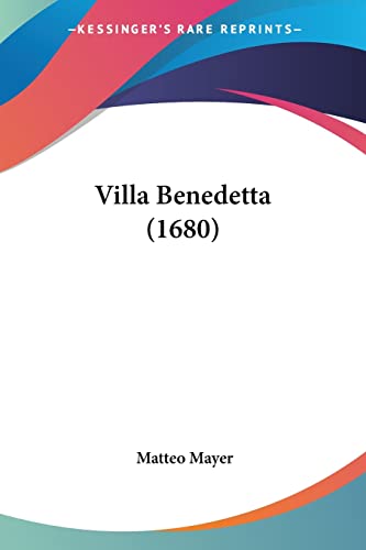 Villa Benedetta (1680) - Amazon Royaume-Uni à 11.50€