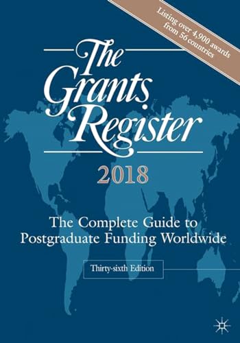 The Grants Register 2018: The Complete Guide to... - Vente Flash Amazon -67%