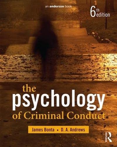 The Psychology of Criminal Conduct - Auto & Moto Amazon Espagne à 96.09€