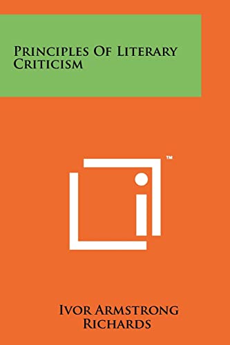 Principles Of Literary Criticism - Maison & Cuisine Amazon Royaume-Uni à 13.41€