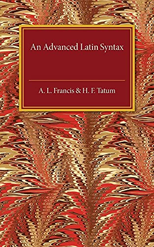 An Advanced Latin Syntax - Mode & Vêtements Amazon Royaume-Uni à 10.00€