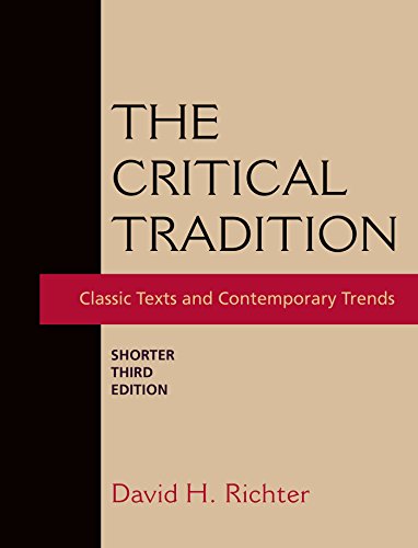 The Critical Tradition: Shorter Edition: Classic Texts and... - Amazon Espagne à 4.95€