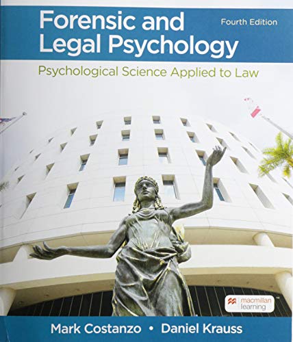 Forensic and Legal Psychology: Psychological Science... - Bricolage & Outils Amazon Royaume-Uni à 56.99€