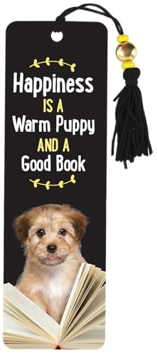 Happiness Is a Warm Puppy and a Good Book Beaded Bookmark - Livres & eBooks Amazon France à 7.55€