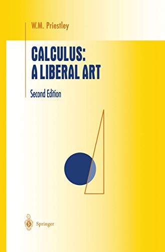 Calculus: A Liberal Art (Undergraduate Texts in Mathematics) - Amazon Allemagne à 22.99€