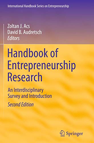 Handbook of Entrepreneurship Research: An Interdisciplinary... - DIY & Tools Amazon Germany à 117.69€