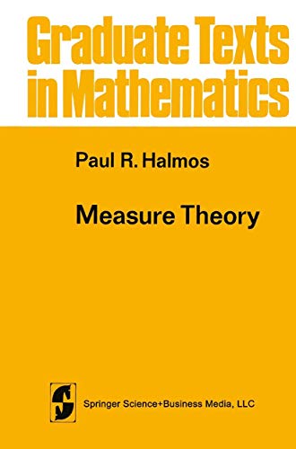 Measure Theory (Graduate Texts in Mathematics, Band 18) - Amazon Allemagne à 22.99€