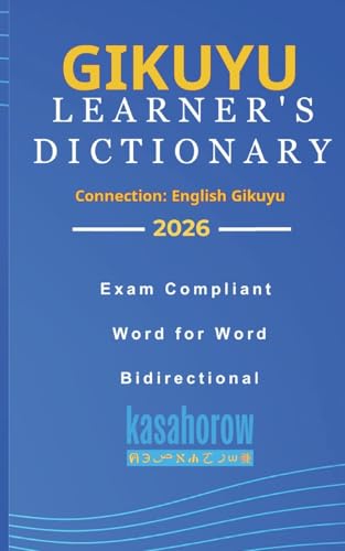 Gikuyu Learner's Dictionary: Gikuyu-English, English-Gikuyu... - Amazon Germany à 6.20€
