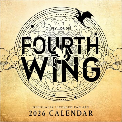 Fourth Wing Officially Licensed Fan Art 2026 Wall Calendar - Amazon Royaume-Uni à 2.99€