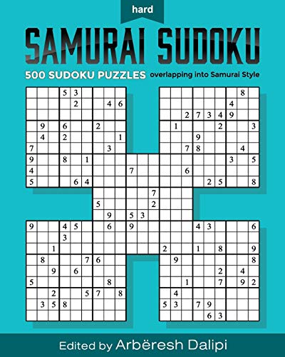 Samurai Sudoku Puzzle Book: 500 Hard Puzzles overlapping... - Jouets & Jeux en promo à 10.31€