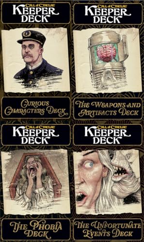 Chaosium Call of Cthulhu Keeper Decks 2nd Edition | 4 RPG... - Jeux Vidéo & Consoles en promo à 40.37€