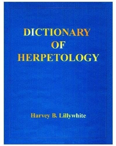 Dictionary of Herpetology - Animalerie Amazon Allemagne à 7.99€