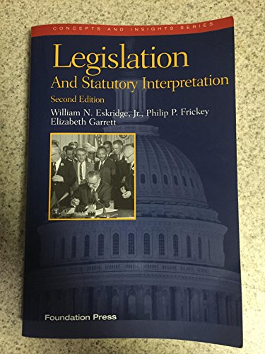 Legislation And Statutory Interpretation (Concepts And... - Livres & eBooks Amazon Allemagne à 35.43€