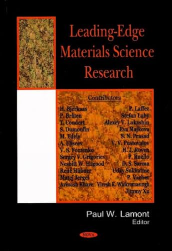 Leading-Edge Materials Science Research - Bricolage & Outils Amazon Espagne à 16.50€