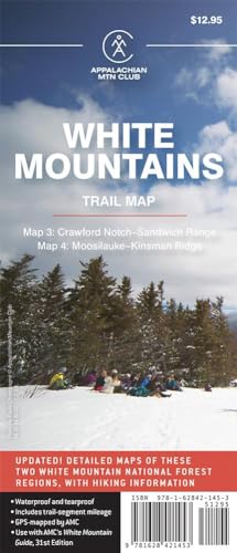 White Mountains Trail Map: Detailed Maps of These Two White... - Sports & Fitness Amazon Allemagne à 14.18€