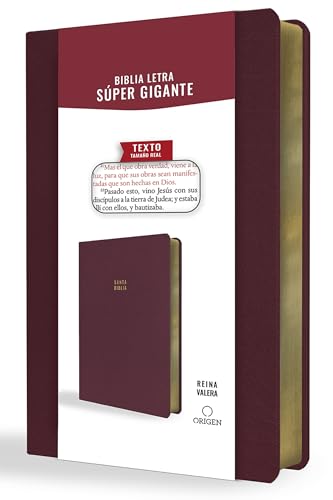 Biblia Reina Valera letra súper gigante, símil piel... - Maison & Cuisine en promo à 18.43€